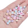 500G Acrylic Colorful A-Z English Letter Beads Flat Round Alphabet Beads For Jewelry Making DIY Couple Friendship Bracelet Necklace