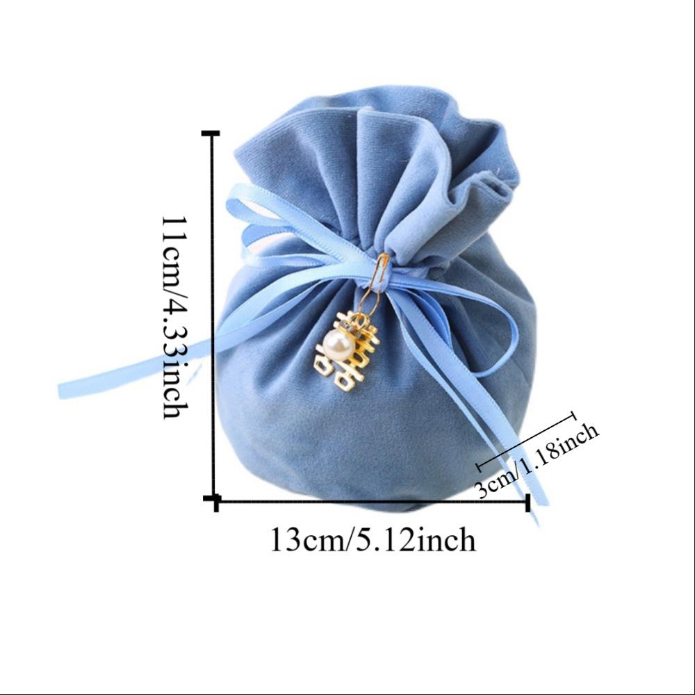 Chinese Flannel Gift Bag Traditional Wedding Gift Bag Creative Drawstring Candy Bag Guests