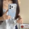 Свежий небесно-голубой блестящий чехол-звезда для iPhone 17/16 Pro Max/15/14