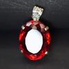 Лондонский красный топаз кулон овальной формы 85,35 карата серебро 925 пробы натуральные драгоценные камни my-410-k