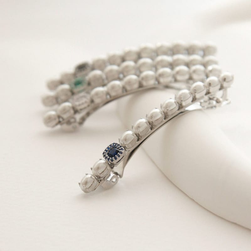 J.Lauren Жемчужный Кубический Тонкий Автоматический Зажим для Волос Petit Point H01048