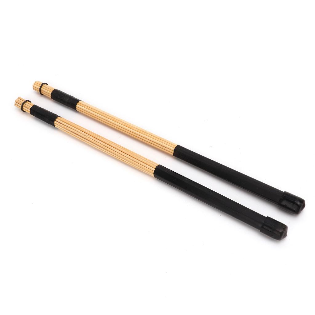 1 Pair of Bamboo Drumsticks Jazz Drum Stick Rods Percussion Instrument Accessories Black