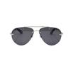 Burberry Metal Logo Series Pilot Style Sunglasses Women sunglasses Silver B3151-1005-87