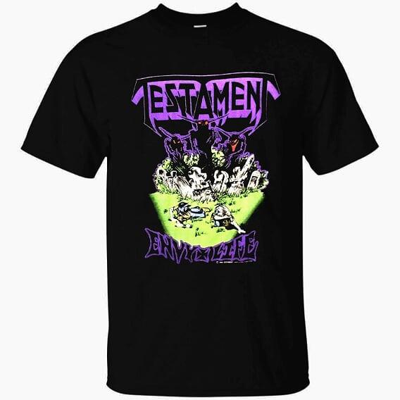 Футболка Testament Band Tee Репринт Мужская Все Размеры S M L XL 234XL Унисекс Футболка