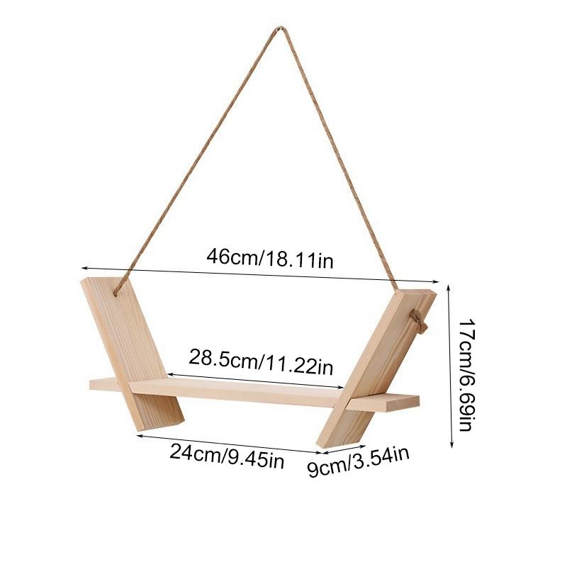 1шт веревка качели настенный декор скандинавский стиль DIY настенный простой дизайн поддон для растений подвесные полки цветочный горшок