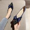 Fashion Women 2025 New Fashionable Versatile Bow-knot Shoes Women Pointed Toe Walking Shoes Ladies Casual Comfortable Non-slip Flats