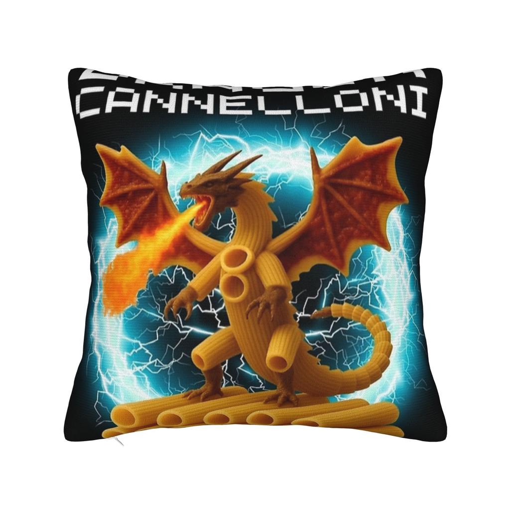 Дракон Каннеллони Дракони Итальянский Маразм Мем Наволочка для Подушки Пользовательская Наволочка Новинка Наволочка Для Гостиной Кровати Стула