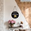 2D Flat Aluminum 2026 Graduation-themed Wall Hanging Is Available in Multiple Sizes. Its Black and Gold Glitter Graduation Cap Design Makes It A