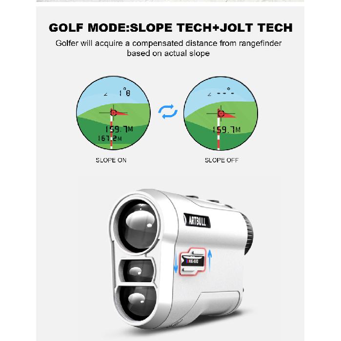 NK-600Golf rangefinder charging600m Lock Flag Slope Outdoor Laser Rangefinder Telescope