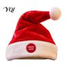 Decorative Christmas Party Favor Singing And Dancing Santa Hat, Animated Musical Hat Soft Plush Costume with Press-to-Activate Motion, Holiday