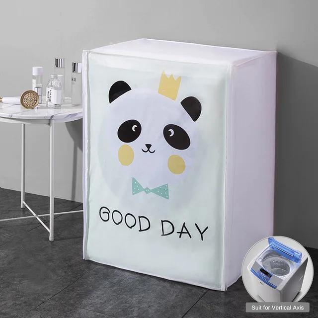 Front Loading Washing Machine Cover for Drum PEVA Sunscreen Dust Proof Cover Protective Automatic Washing Machine Household