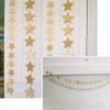 4m Shimmer Long Banner Baby Shower Gold/Silver Shining Star Bunting Wedding Birthday Party Decoration Children Room Decors