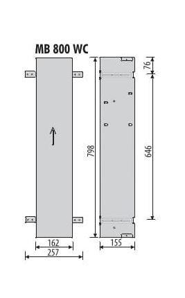 Mcj Rama Montażowa Do Kontenera 798X162X155 Mm