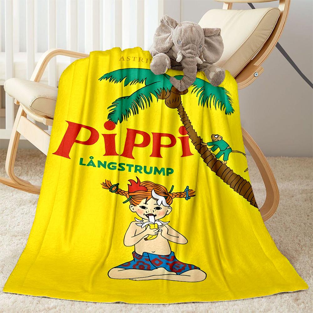 Girl Near House. Blanket Ultra-Soft Suitable for Bed Sofa Chair All-Season Use Modern Style Ideal Gift for Friends Family Couples Picnic