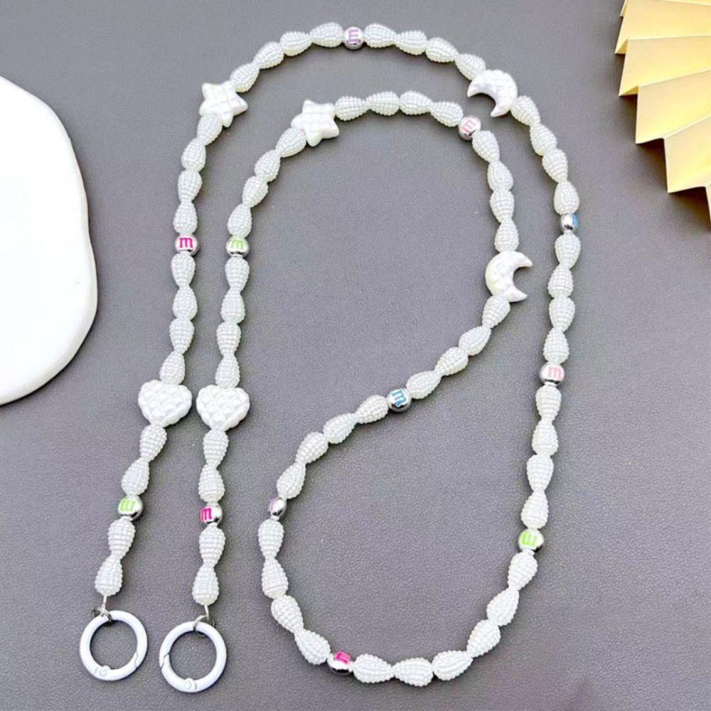 Подвесное украшение Кошелек Цепочка для ожерелья Универсальный шнурок для телефона Разноцветные бусины Ремешок для телефона Кукла