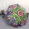 1pc Floral Mandala Automatic Opening/Closing Folding Umbrella with 43 Ribs, Plastic Handle, Windproof Portable Sunshade Umbrella y250726083