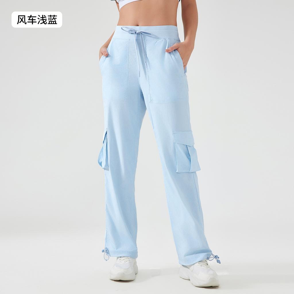 Casual Sweatpants Women's Loose and Thin Drawstring Two Wear Quick-drying Overalls Outdoor Running Fitness Trousers