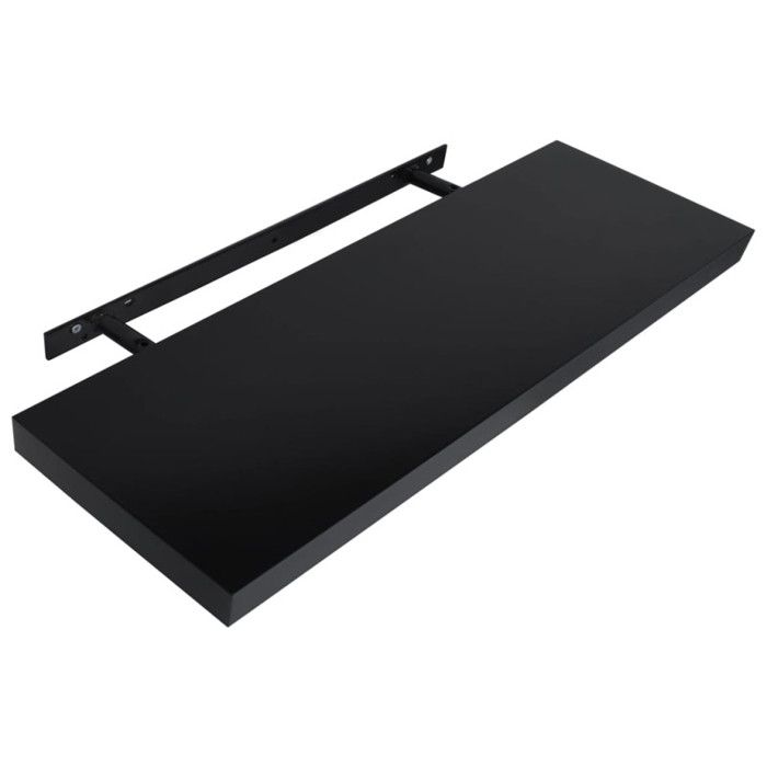 VidaXL Floating Wall Shelves 2 Pcs Black 120x20x3.8 Cm 288204
