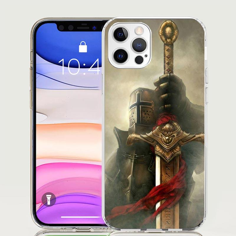 Knights Templar Crusades Phone Case For Apple iPhone 17 Air 16 15 Plus 14 + 13 Mini 12 11 Pro Max 7 8 SE 16Max Soft Shell Cover