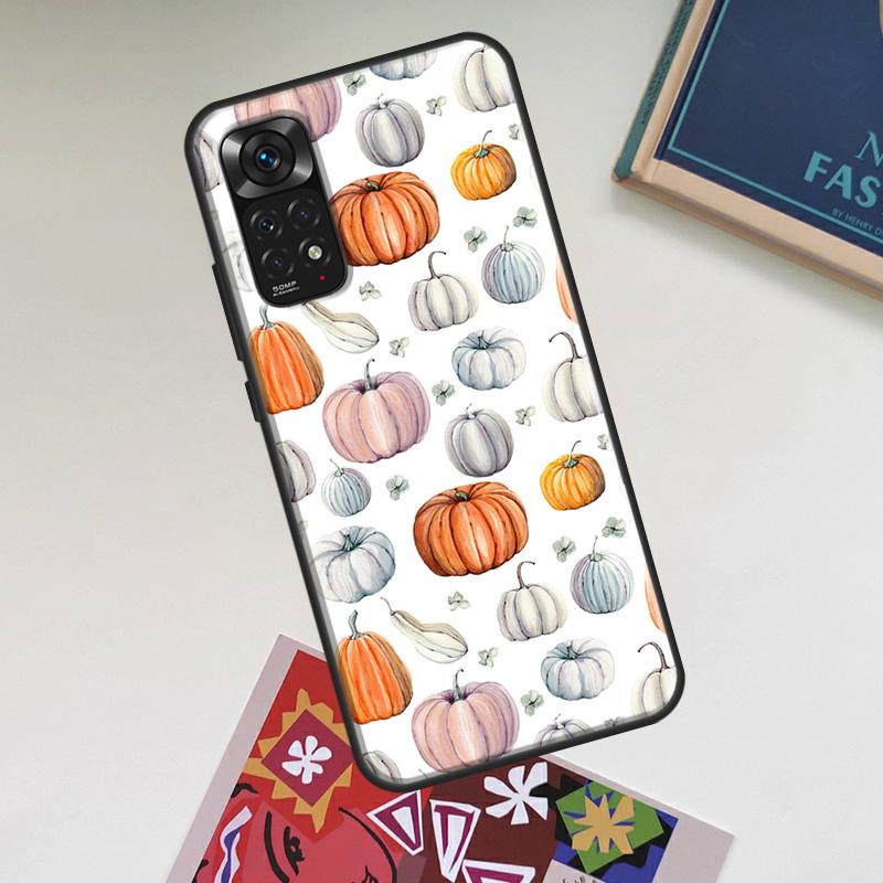 Осенние тыквы Чехол Для Xiaomi Redmi Note 12 Pro Plus 8 9 10 11 Pro 8T 9S 10S 11S 12S 9C 10A 10C 12C Обложка