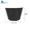 Real Soft Carbon Fiber Car Steering Wheel Sticker For Seat Ibiza 6j 2012 2013 2014 LHD RHD Center Bottom Frame Interior Trim