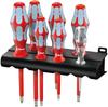 WERA Stainless Steel Insulated Screwdriver Set with Includes Phillips and Flathead 022728 7-Piece Rack, Screws,