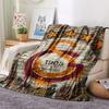 Galatasaray SK Logo Printed Flannel Blanket, soft throw for bedroom sofa, washable, fan merchandise, great gift.