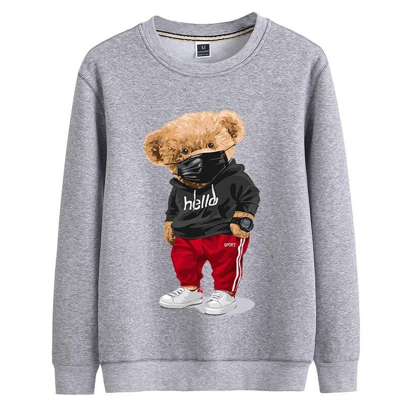 Sports Bear Sweater Women's Long-sleeved Pullover Winter Style Super Dalian Hoodie Couple Sweatshirt