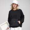 2024 Plus Size T-shirt Pullover Autumn Hoodie T-shirt Women Pockets Solid Full Sleeve Loose