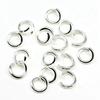 400pcs Jump Ring Jewelry Components Accessories Silver Color Iron 0.7X4mm