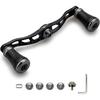 Б/у ручка катушки HEIGHTEN 88мм90мм105мм с ручкой 19мм SHIMANO DAIWA Abu универсальная для мультипликаторной катушки Серия Arch Pillar (105 мм - Черный и оружейный металл)