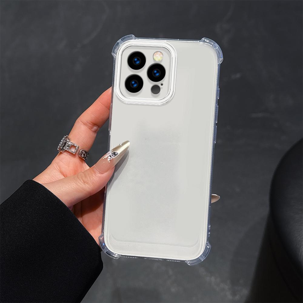 Роскошный противоударный прозрачный мягкий чехол для iPhone 16 13 15 Pro Max SamsungS25 S23 Ultra A35 A16 A54 Redmi 13C Note 12 Pro Moto G52 бамперы чехлы-чехлы
