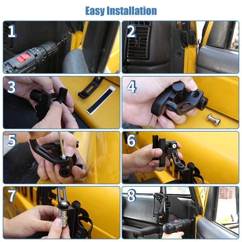 Car Central Console Water Cup Mobile Phone Stand Bracket Fit For Jeep Wrangler TJ 1997-2006 Car Interior Accessories