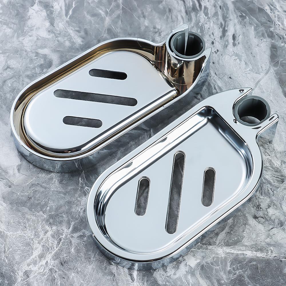 Ванная Дом Ванна Душ Мыльницы Регулируемая Рейка Слайдер Держатель для Мыла Тарелки