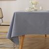 Simple Solid Color Linen Tablecloth Rectangular Coffee Table Cover Plain Dining Tablecloth