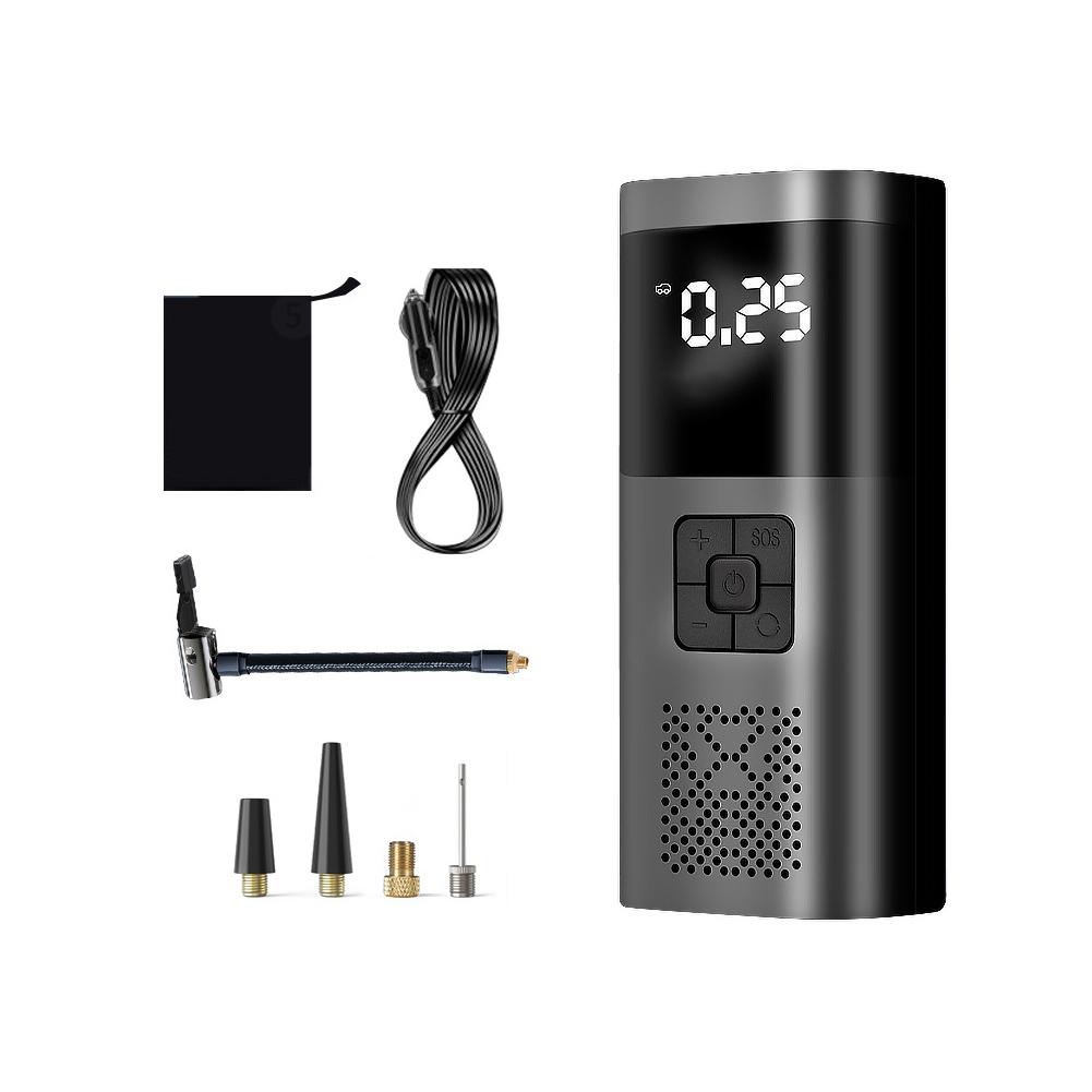 Electric Car Air Pump Wireless Digital Display Air Compressor Portable Mini Self Propelled Tire Pump Handheld Charging Pump