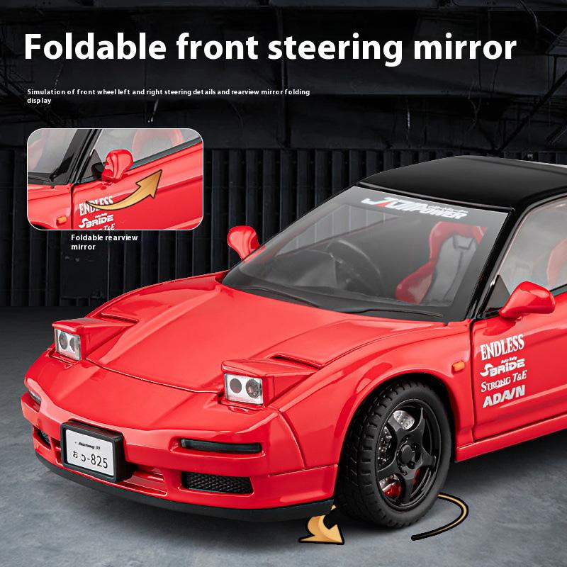 1/22 Honda Cool NA1 Сплав Модель, Крутой Звук и Свет, Изысканные Настольные Украшения, Лучшая Коллекция для Любителей Моделей Автомобилей