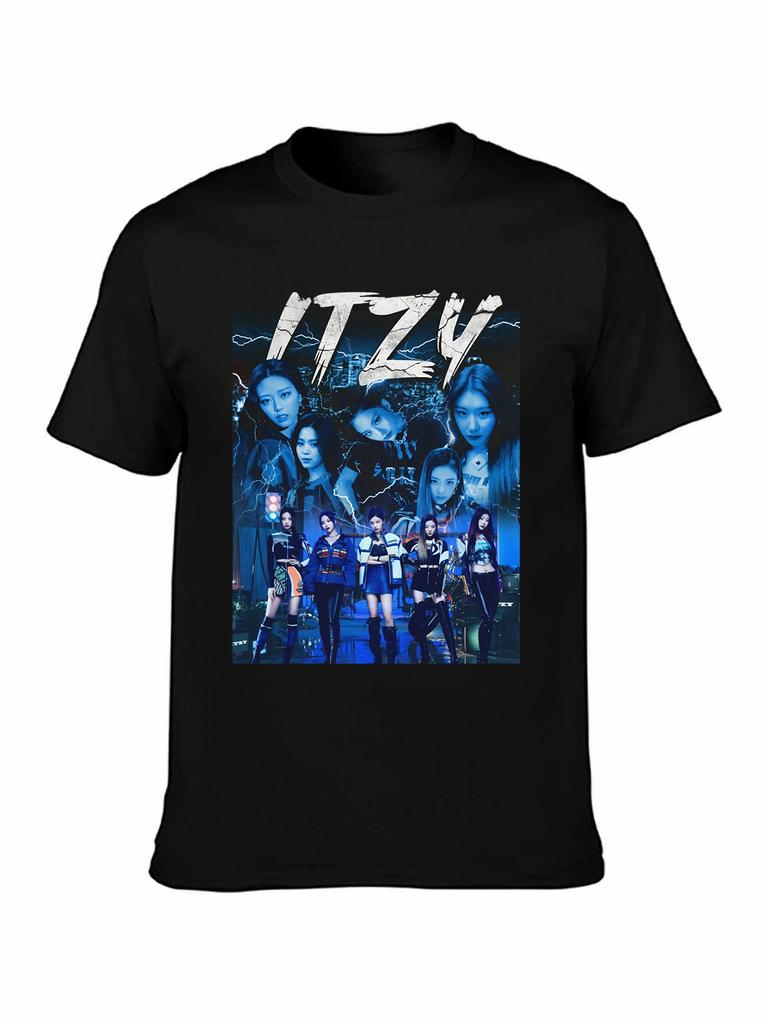ITZY KPop Girls Group Electric Lightning Graphic T-shirt