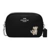 New Jamie Refined Pebble Leather Camera Bags Shoulder Bag Crossbody Bag Medium Size Women's Black CC791-SVM2
