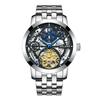 AILANG Watch Men's Automatic Mechanical Watch Fashion Trendy Waterproof Night Hollow Flywheel Watch