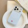 Plaid niche style suitable for iPhone 17 Pro Max, Apple 16 phone case, magnetic ins-style 15, simple 13, Korean film style