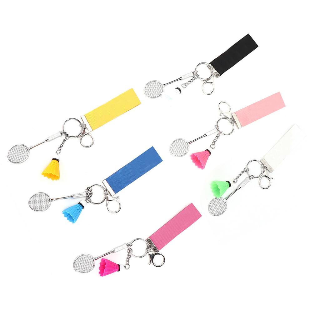Badminton Keychain Unique Colorful Delicate Keyrings for Valentine Anniversary Birthday Gifts
