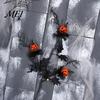 Праздничные Акценты Декор Стебля Тыквы на Хэллоуин, Искусственная Ветка Черного Кленового Листа для Декоративных Реквизитов, Сцены Вечеринки, Жуткий Праздничный