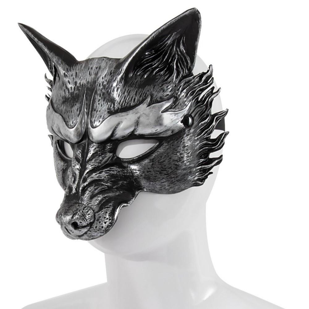 Half Face Masquerade Mask Animal Cosplay Mask Punk Halloween Mask Party