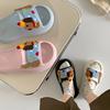 Легкие женские летние шлепанцы на толстой подошве с принтом таксы, нескользящие и прохладные, для ходьбы по дерьму