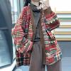 2025 Winter Plus Size Print Autumn Women Buttons Sweaters Jacket Knitting Casual Style Loose Cardigan Sweater