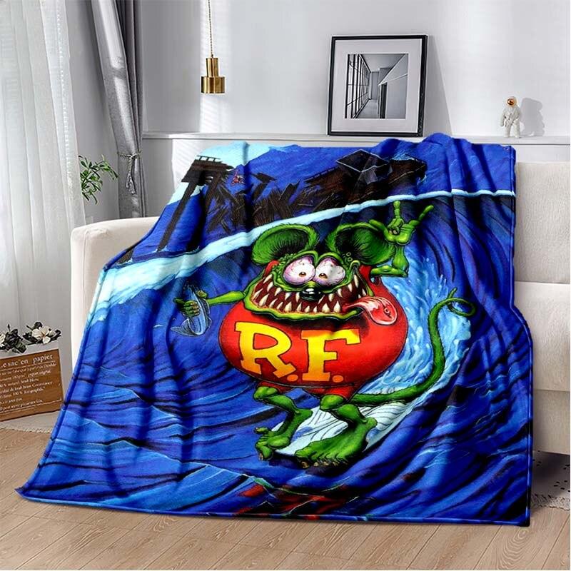 Одеяло с рисунком крысы Финка, пододеяльник для дивана, дорожное постельное белье, фланелевое одеяло, покрывало, одеяло для пикника