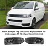 Front Bumper Fog Grill Cover Premium Quality Fog Light Cover Replacement for   T5 T5.1 Sportline 2010-2015