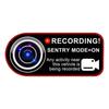 Предупреждающая наклейка о видеозаписи Предупреждающая наклейка о видеозаписи - Водонепроницаемая наклейка для безопасности транспортного средства |