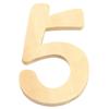 FSC Mix Credit Wooden Number, 6cm 5